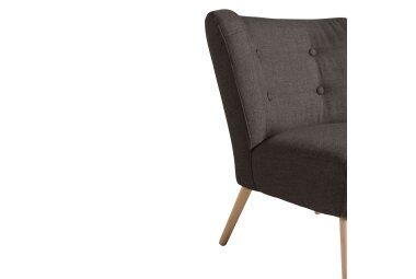 Sessel Kassi Bezug Flachgewebe Buche natur / braun 22346