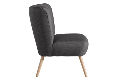 Sessel Kassi Bezug Flachgewebe Buche natur / anthrazit 22348