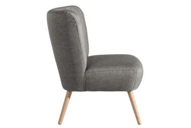 Sessel Kassi Bezug Flachgewebe Buche natur / hellgrau 22351