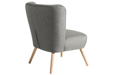 Sessel Kassi Bezug Flachgewebe Buche natur / hellgrau 22351