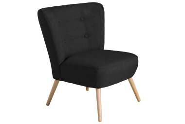 Sessel Kassi Bezug Flachgewebe Buche natur / schwarz 22353