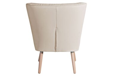 Sessel Kassi Bezug Kunstleder Buche natur / beige 22393