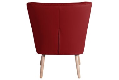 Sessel Kassi Bezug Kunstleder Buche natur / chili 22399