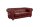 Sofa 3-Sitzer Kath Bezug Wischleder Buche nussbaum dunkel / rot 22457