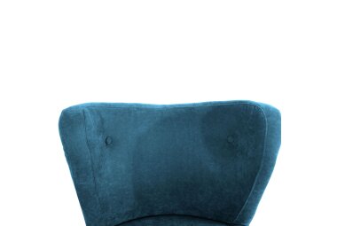 Sessel Kathy Bezug Veloursstoff Buche natur / petrol 22644