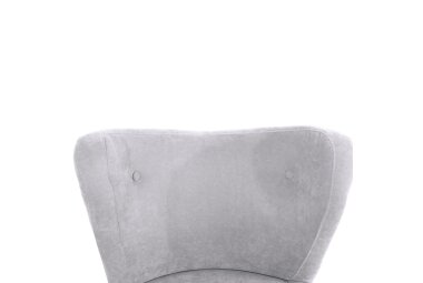 Sessel Kathy Bezug Veloursstoff Buche natur / silber 22645