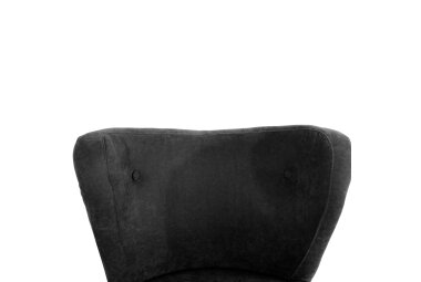 Sessel Kathy Bezug Veloursstoff Buche natur / schwarz 22646