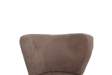 Sessel Kathy Bezug Veloursstoff Buche natur / sahara 22647