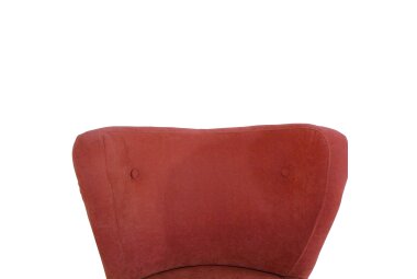 Sessel Kathy Bezug Veloursstoff Buche natur / terracotta 22649