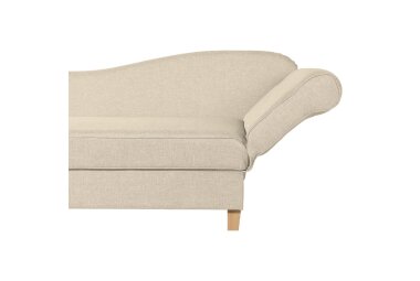 Recamiere mit Armteil rechts klappbar Katia Bezug Flachgewebe Buche natur / beige 22655