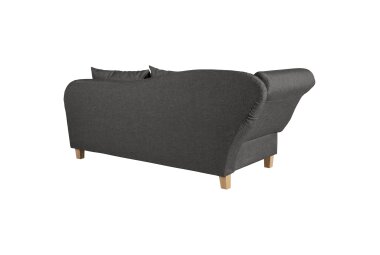 Recamiere mit Armteil links klappbar Katia Bezug Flachgewebe Buche natur / anthrazit 22656