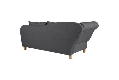 Recamiere mit Armteil links klappbar Katia Bezug Flachgewebe Buche natur / graphit 22670