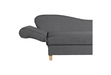 Recamiere mit Armteil links klappbar Katia Bezug Flachgewebe Buche natur / graphit 22670