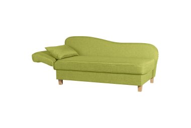 Recamiere mit Armteil links klappbar Katia Bezug Flachgewebe Buche natur / apfel 22672