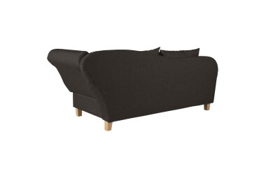 Recamiere mit Armteil rechts klappbar Katia Bezug Flachgewebe Buche natur / sckoko 22675