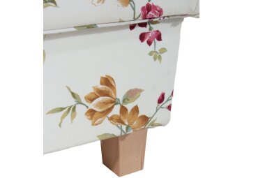 Recamiere mit Armteil rechts klappbar Katia Bezug Flachgewebe Buche natur / weiß 22709