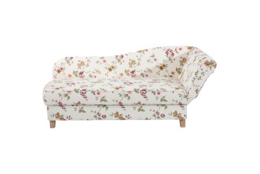 Recamiere mit Armteil rechts klappbar Katia Bezug Flachgewebe Buche natur / weiß 22709