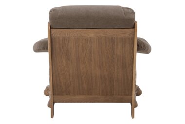 Sessel Katlin Bezug Flockstoff Eiche rustikal P43 / braun 22755