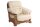 Sessel Katlin Bezug Echtleder Eiche rustikal P43 / beige 22773