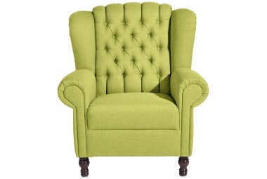 Ohrenbackensessel Katreen Bezug Flachgewebe Buche...