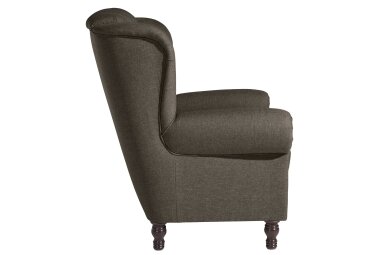 Ohrenbackensessel Katreen Bezug Flachgewebe Buche nussbaum dunkel / braun 22802