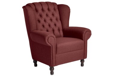 Ohrenbackensessel Katreen Bezug Flachgewebe Buche...