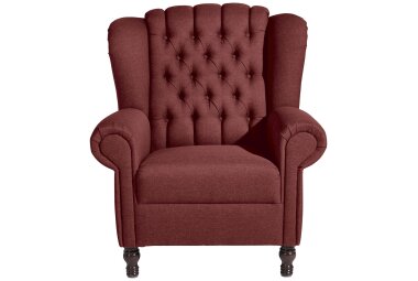 Ohrenbackensessel Katreen Bezug Flachgewebe Buche...