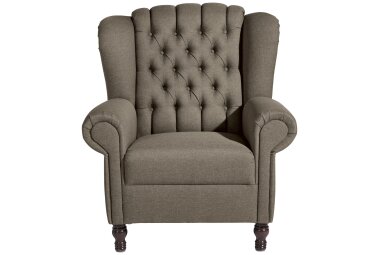 Ohrenbackensessel Katreen Bezug Flachgewebe Buche...