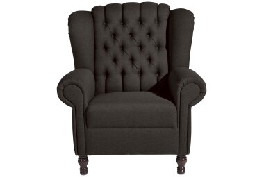 Ohrenbackensessel Katreen Bezug Flachgewebe Buche...