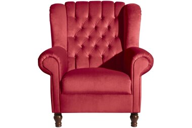 Ohrenbackensessel Katreen Bezug Samtvelours Buche...