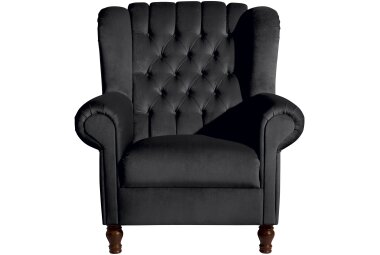 Ohrenbackensessel Katreen Bezug Samtvelours Buche...