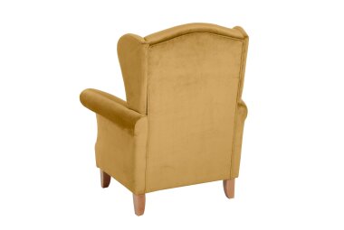 Ohrensessel Katria Bezug Samtvelours Buche natur / mais 22825