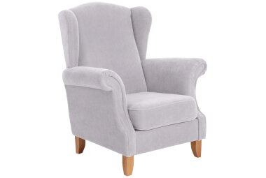 Ohrensessel Katria Bezug Veloursstoff Buche natur /...