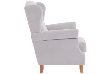 Ohrensessel Katria Bezug Veloursstoff Buche natur /...