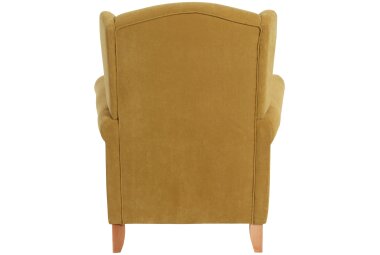 Ohrensessel Katria Bezug Veloursstoff Buche natur / mais 22847