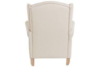 Ohrensessel Katria Bezug Kunstleder Buche natur / beige 22850