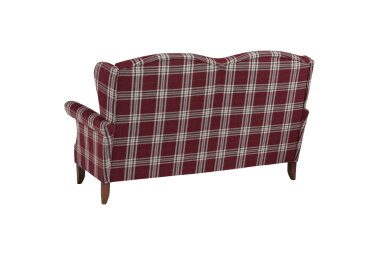 Sofa 2,5-Sitzer Katria Bezug Flachgewebe Buche nussbaum / rot  22858