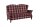 Sofa 2,5-Sitzer Katria Bezug Flachgewebe Buche nussbaum / rot  22858