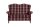 Sofa 2-Sitzer Katria Bezug Flachgewebe Buche nussbaum / rot  22859