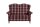 Sofa 2-Sitzer Katria Bezug Flachgewebe Buche nussbaum / rot  22859