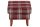 Hocker Katria Bezug Flachgewebe Buche nussbaum / rot  22861