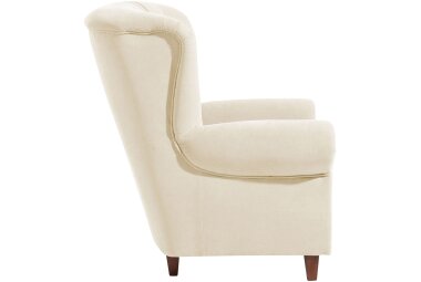 Hochlehnsessel Katrin Bezug Veloursstoff Buche nussbaum...