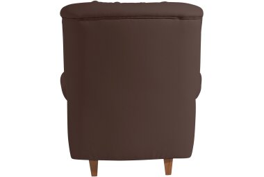 Hochlehnsessel Katrin Bezug Kunstleder Buche natur / braun 22889