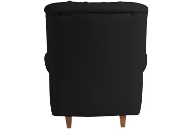 Hochlehnsessel Katrin Bezug Kunstleder Buche natur / schwarz 22893