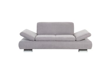 Sofa 2-Sitzer Kaye Bezug Veloursstoff Metallfuß verchromt / silber 23127