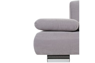 Sofa 2-Sitzer Kaye Bezug Veloursstoff Metallfuß verchromt / silber 23127