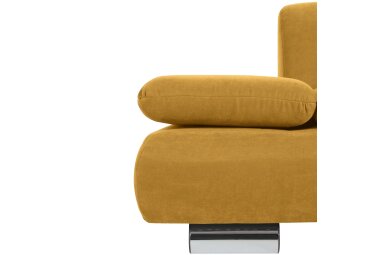 Sofa 2-Sitzer Kaye Bezug Veloursstoff Metallfuß verchromt / mais 23129