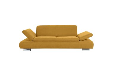 Sofa 2,5-Sitzer Kaye Bezug Veloursstoff Metallfuß verchromt / mais 23137