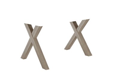 Edria Gestell/X-2er eiche sägerau 14121