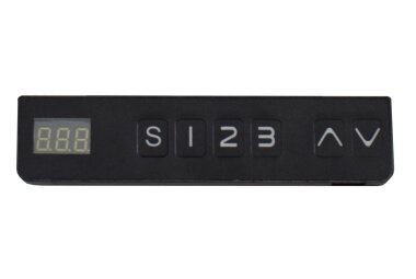 Schreibtisch höhenverstellbar elektrisch Editha schwarz/beton 14224